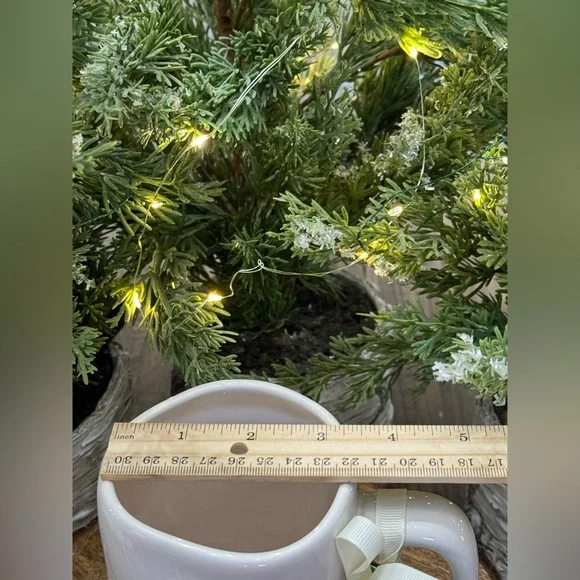 🍀 Brand NEW w/Tags Rae Dunn LUCKY Mug w/Four-Leaf Clover Border - Spring 2025 🍀 - Picture 9 of 10